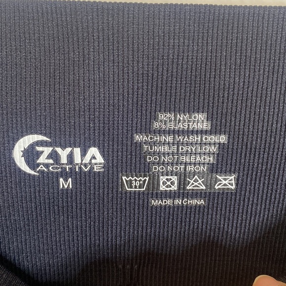 Zyia Black White Ombre Performance 7/8 24” Legging Tights Sz. M - Picture 5 of 8